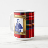 Robert Burns Supper Royal Stewart Kariert 25. Janu Kaffeetasse (Vorderseite Links)