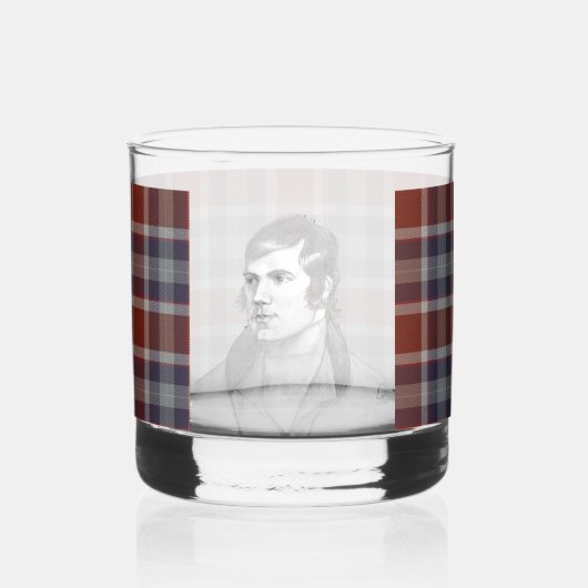 Robert Burns Tartan Whisky Glass Whiskyglas (Vorderseite)