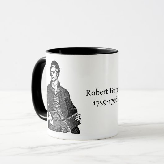 Robert Burns Tasse (Vorderseite Links)