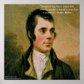 Robert Burns und das berühmte Zitat-Poster für Ver Poster (Vorne)