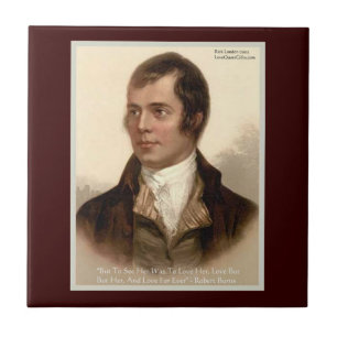 Robert Burns - Zitat zur Liebe "To Know-how Your" Fliese