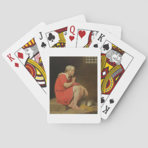 Robert (c.1054-1134) Herzog von Normandie im Gefän Spielkarten