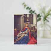Robert Campin-Madonna und Kind vor einem Kamin Postkarte (Stehend Vorderseite)