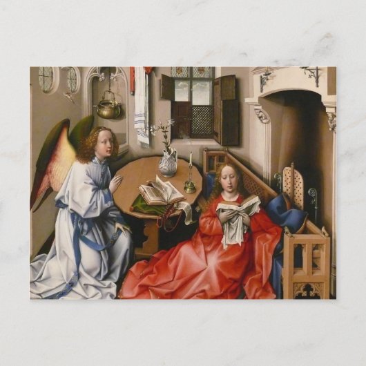Robert Campin - The Mérode Altarpiece - Ankündigun Postkarte (Vorderseite)