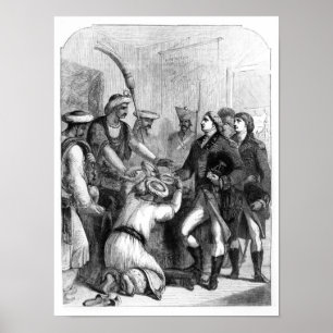 Robert Clive, der das "Diwani" von bengalischem Poster