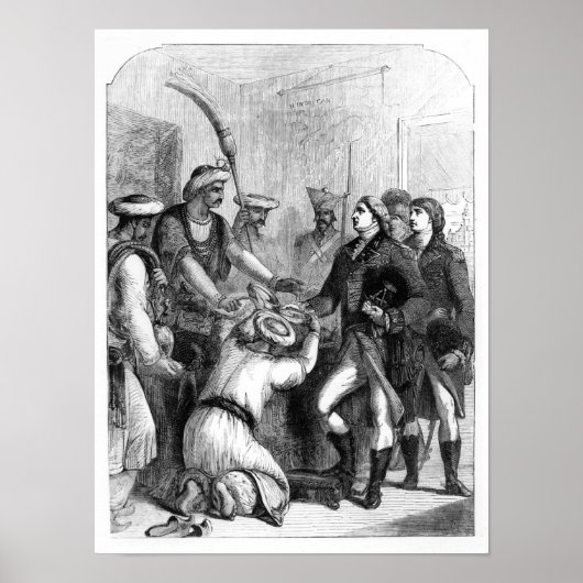 Robert Clive erhält das "Diwani" des Bengalischen Poster (Vorne)