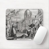 Robert de Sorbon und Kardinal Richelieu Mousepad (Mit Mouse)