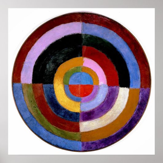 Robert Delaunay Abstrakt Art Malerei Poster (Vorne)