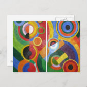 Robert Delaunay abstrakt Art Postkarte (Vorne/Hinten)