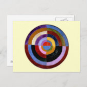 Robert Delaunay abstrakt Art Postkarte (Vorne/Hinten)