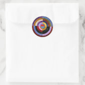 Robert Delaunay abstrakt Art Runder Aufkleber (Tasche)