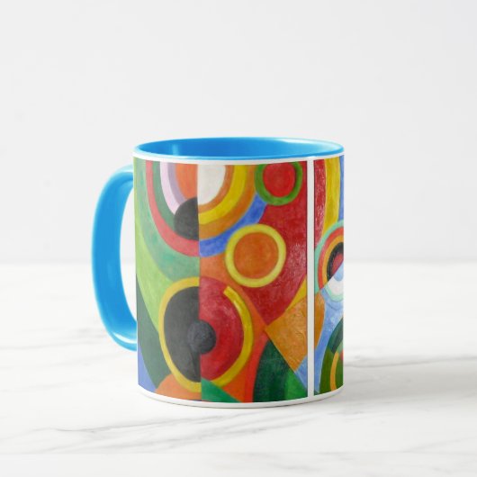 Robert Delaunay Art: Rhythmus Tasse (Vorderseite Links)
