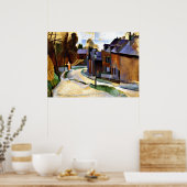 Robert Delaunay art: Road in Laon Poster (Küche)