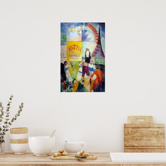 Robert Delaunay, das Cardiff Team Poster (Küche)