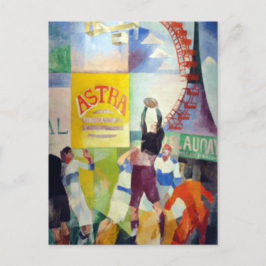 Robert Delaunay, das Cardiff Team Postkarte (Vorderseite)