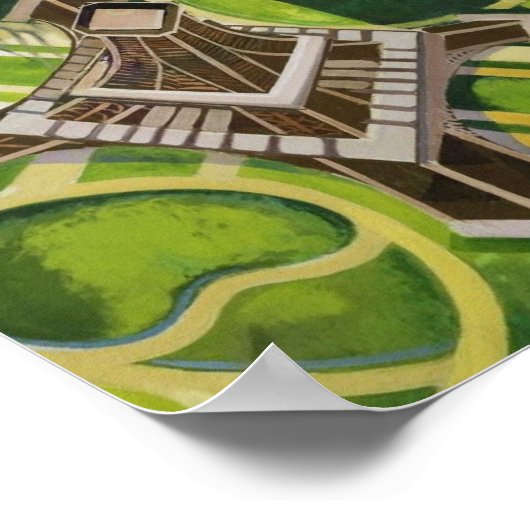 Robert Delaunay Eiffel Tower Art Poster (Ecke)