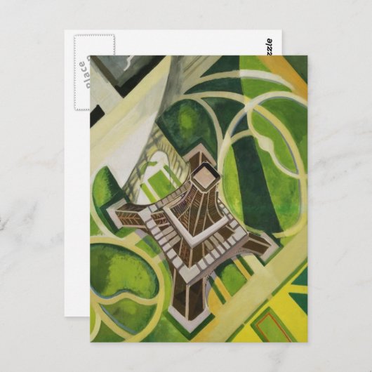 Robert Delaunay Eiffel Tower Art Postkarte (Vorne/Hinten)