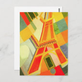 Robert Delaunay Eiffel Tower Postcard Postkarte (Vorne/Hinten)