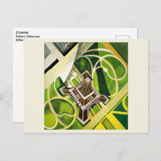 Robert Delaunay - Eiffelturm 1922 Postkarte (Vorne/Hinten)