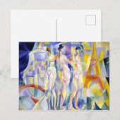 Robert Delaunay La ville de Paris Postkarte (Vorne/Hinten)