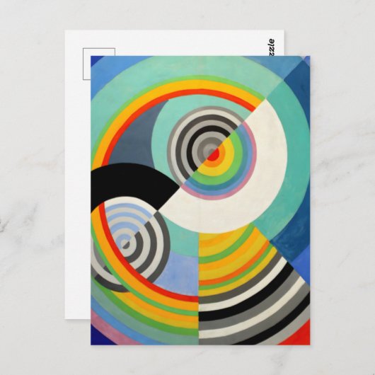 Robert Delaunay - Rythme n° 3 Postkarte (Vorne/Hinten)