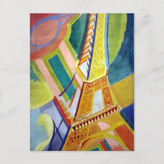 Robert Delaunay Tour Eiffel Postkarte (Vorderseite)