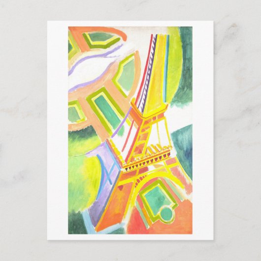 Robert Delauney Eiffel Tower Painting Postcard Postkarte (Vorderseite)