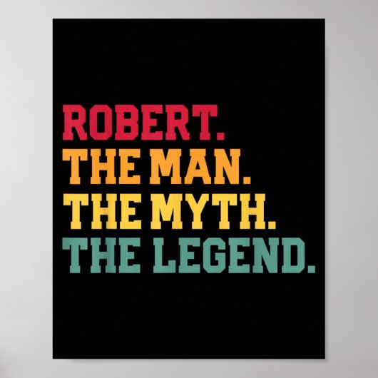 Robert - Der Mann Mythos Legende Lustiger Vatertag Poster (Vorne)