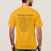 Robert die Bruce-Erklärung von Arbroath T - Shirt (Rückseite)