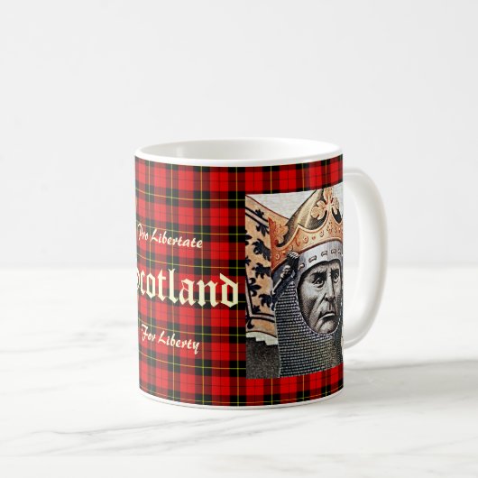 Robert die Bruce Wallace Tartan-Tasse Kaffeetasse (VorderseiteRechts)