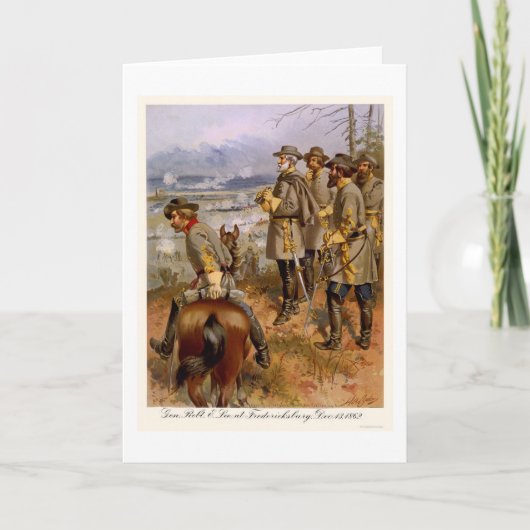 Robert E Lee bei Fredericksburg, VA 1862 Karte (Vorderseite)