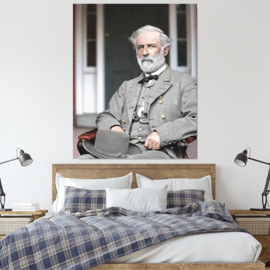 Robert E. Lee Canvas Print Leinwanddruck (Insitu (Schlafzimmer))