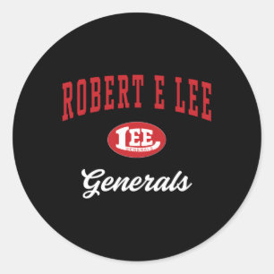 Robert E Lee High School Generals C3 Runder Aufkleber