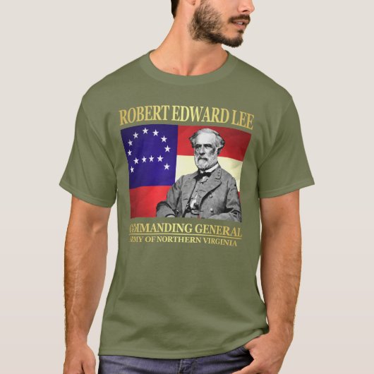 Robert E Lee (Kommandant General) T-Shirt (Vorderseite)