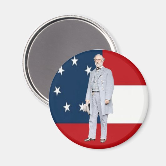 ROBERT E. LEE MAGNET (Vorderseite/Rückseite)