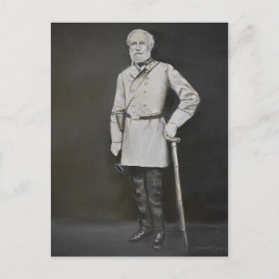Robert E. Lee Portrait General Art Postcard Postkarte
