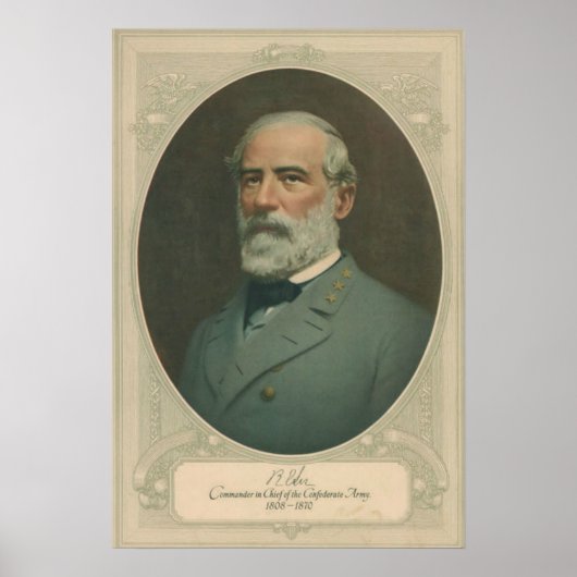Robert E Lee Portrait Poster (Vorne)