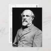Robert E. Lee Postkarte (Vorne/Hinten)