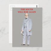 ROBERT E. LEE POSTKARTE (Vorne/Hinten)