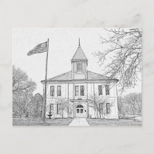 "Robert E Lee School" Paris TN Postkarte