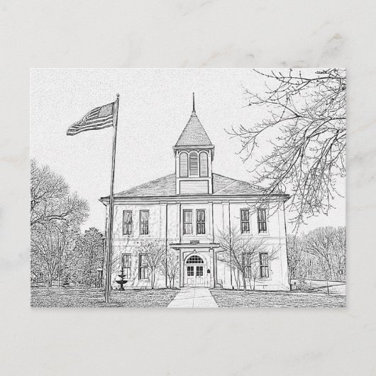 "Robert E Lee School" Paris TN Postkarte (Vorderseite)