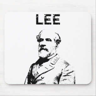 Robert E. Lee -- Schwarzweiss Mousepad