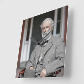 Robert E. Lee Square Wall Clock Quadratische Wanduhr (Winkel)