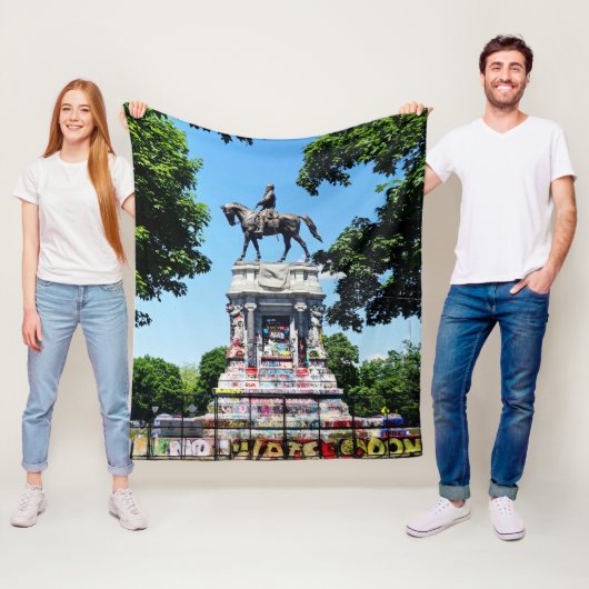 Robert E. Lee Statue Fleecedecke (Beispiel)