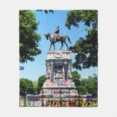 Robert E. Lee Statue Fleecedecke (Vorderseite)