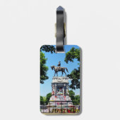 Robert E. Lee Statue Gepäckanhänger (Rückseite vertikal)