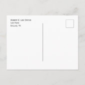 Robert E. Lee Statue, Lee Park, Dallas TX Postkarte (Rückseite)