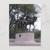 Robert E. Lee Statue, Lee Park, Dallas TX Postkarte (Vorderseite)