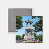 Robert E Lee Statue Magnet (Vorderseite/Rückseite)