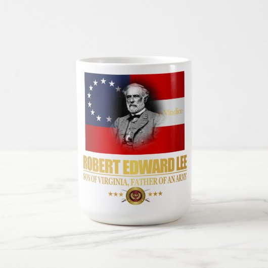 Robert E Lee (Südlicher Patriot) Kaffeetasse (Mittel)